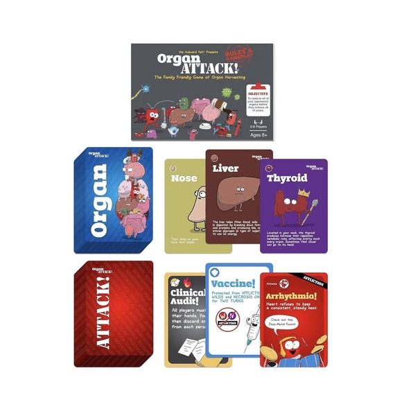 Organ Attack! by Awkward Yeti Family Friendly Edition New In Box - Picture 7 of 8